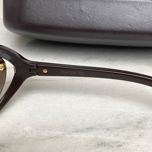 LOUIS VUITTON Brown Plastic Frame Daphne Sunglasses Shades Z0415W - Picture 7 of 9